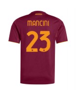 Moške Nogometnih dresov AS Roma Gianluca Mancini #23 Domači 2025-26 Kratki rokavi Moške Nogometnih dresov AS Roma Gianluca Mancini #23 Domači 2025-26 Kratki rokavi
